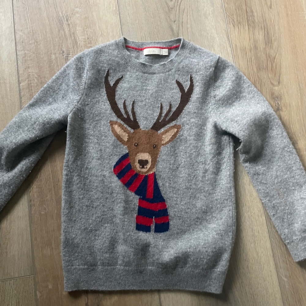 Boden Reindeer Cashmere Sweater